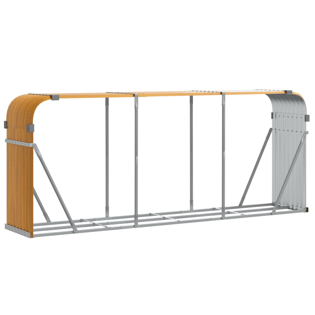 Vedholder treutseende 234x45x100 cm galvanisert stål