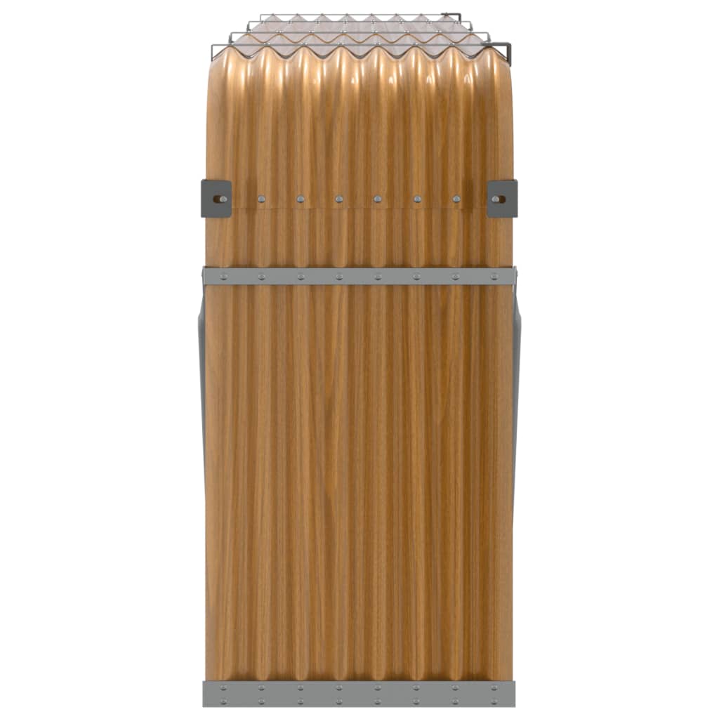 Vedholder treutseende 234x45x100 cm galvanisert stål