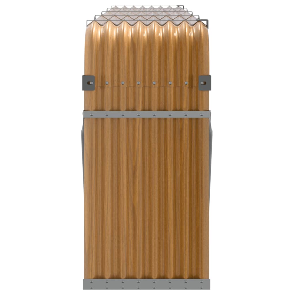 Vedholder treutseende 300x45x100 cm galvanisert stål