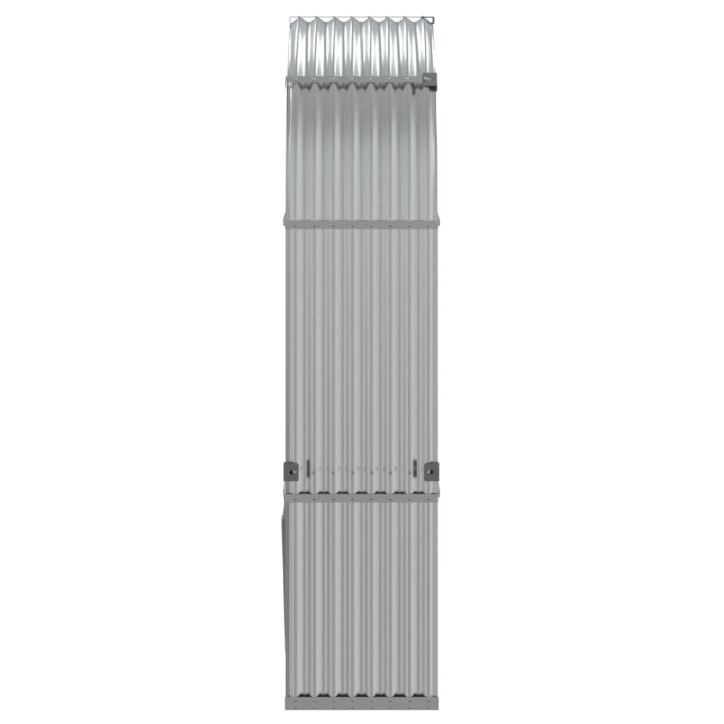 Vedholder sølv 120x45x210 cm galvanisert stål