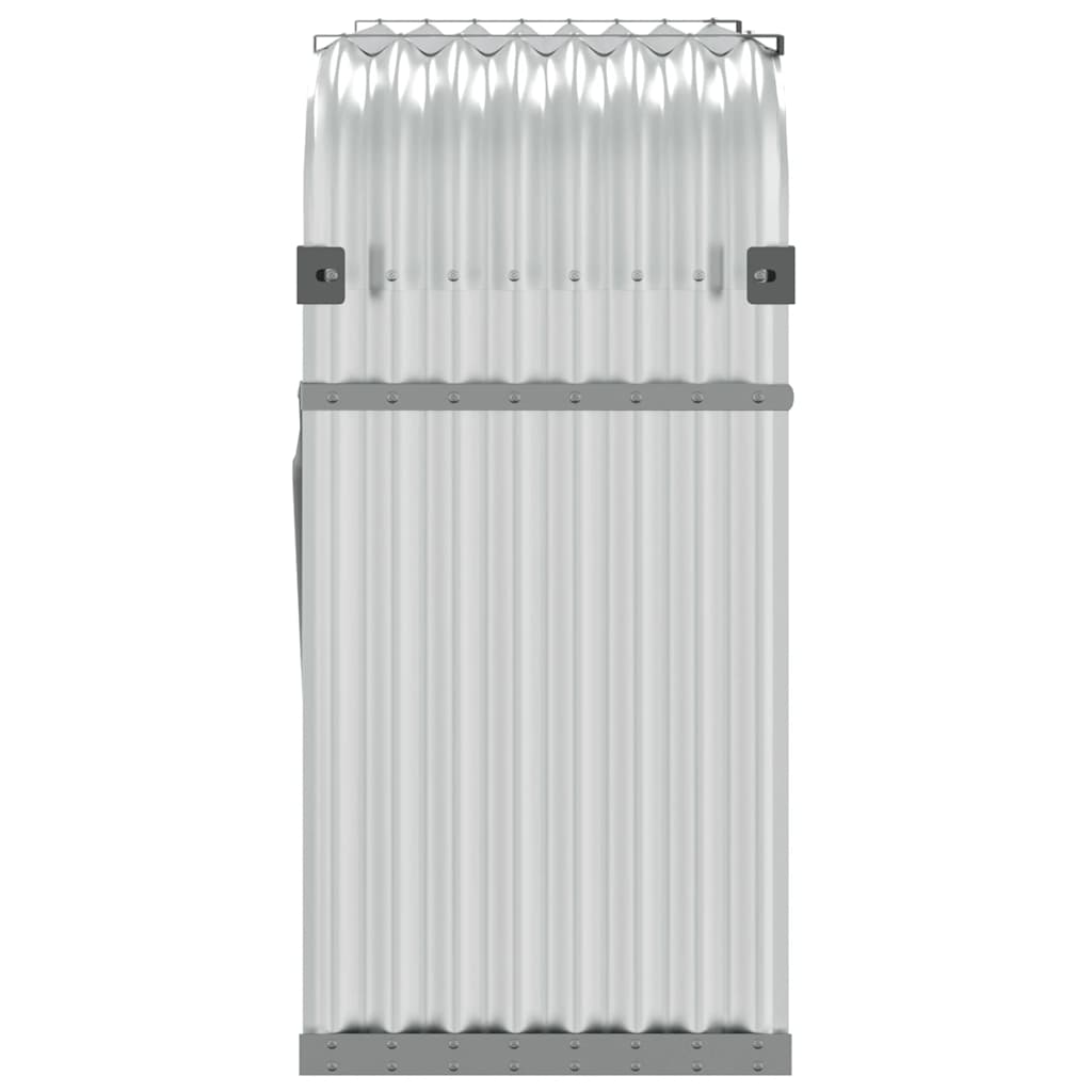 Vedholder sølv 120x45x100 cm galvanisert stål