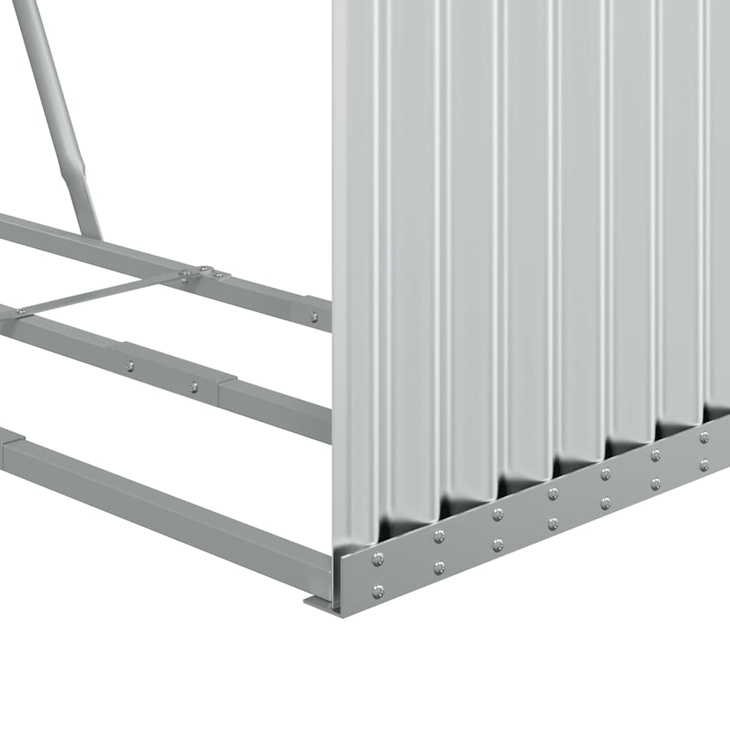 Vedholder sølv 120x45x100 cm galvanisert stål