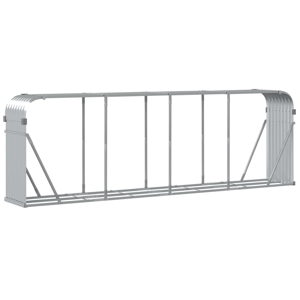 Vedholder sølv 300x45x100 cm galvanisert stål