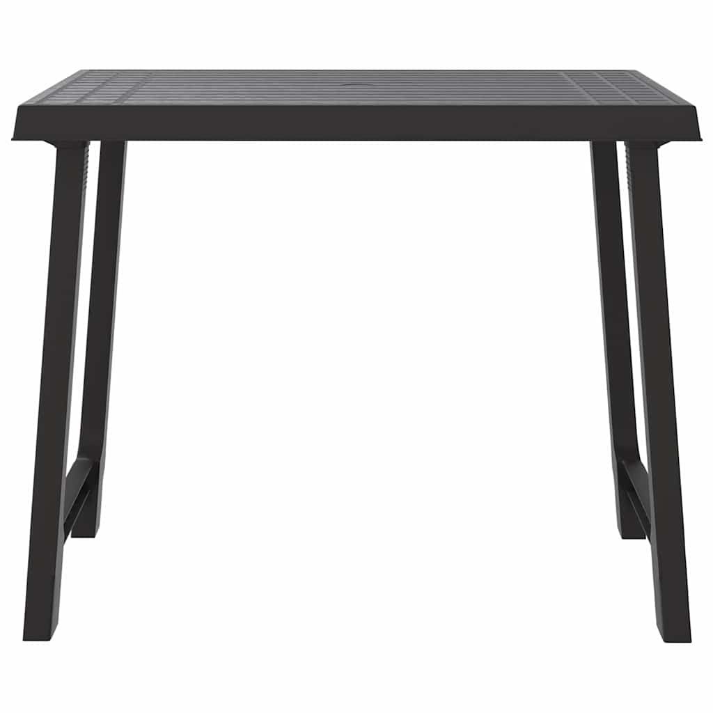 Campingbord antrasitt 79x56x64 cm PP tre-utseende