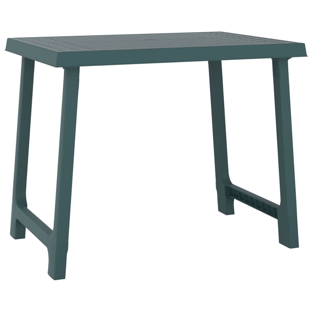 Campingbord grønn 79x56x64 cm PP tre-utseende