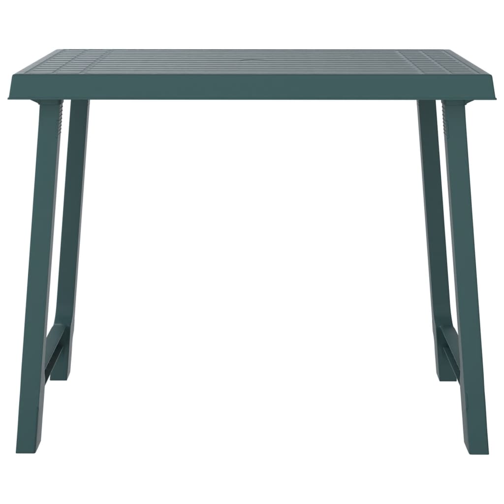 Campingbord grønn 79x56x64 cm PP tre-utseende