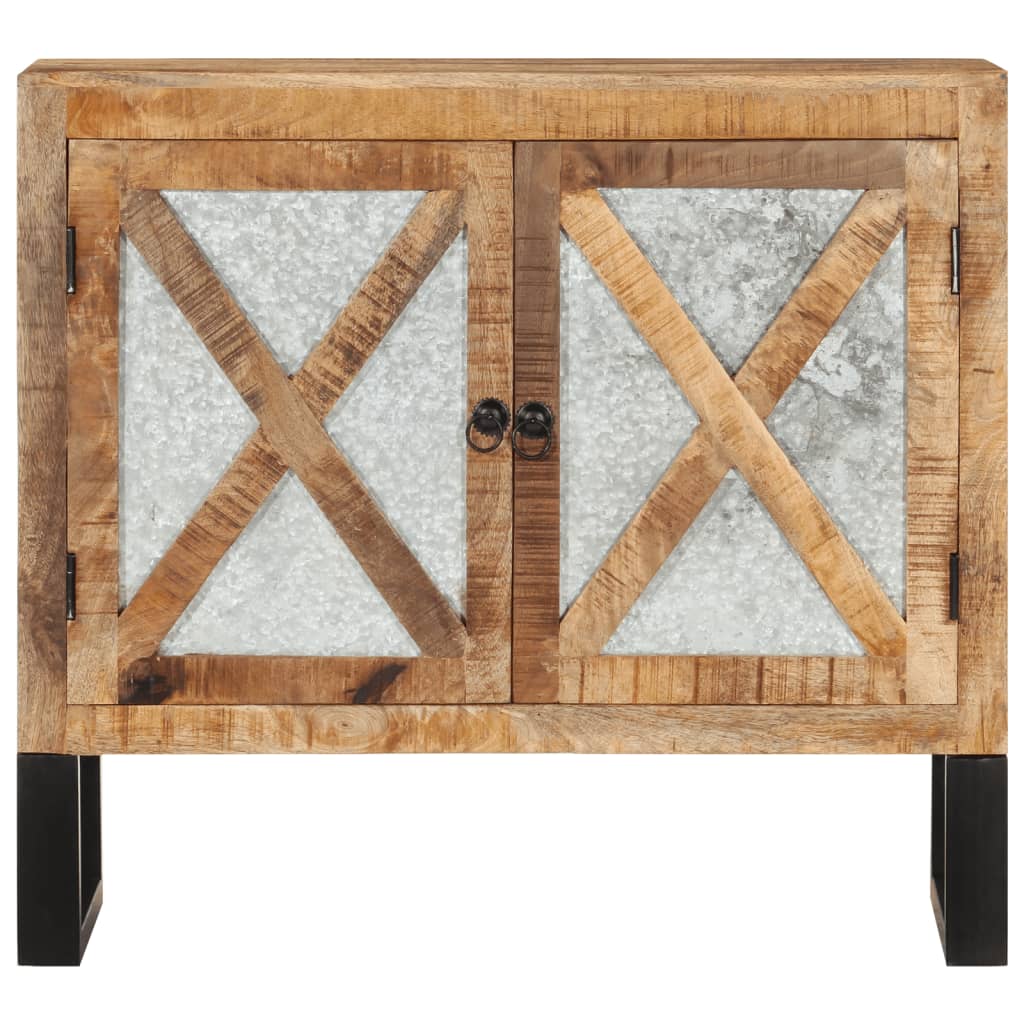 Skjenk 80x30x71 cm grov heltre mango og metall