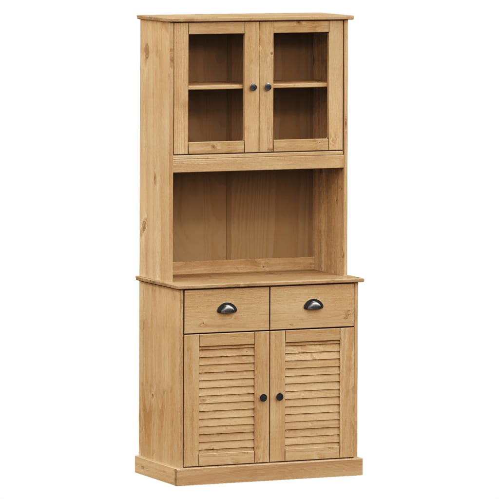 Highboard VIGO 78x40x175 cm heltre furu vidaXL