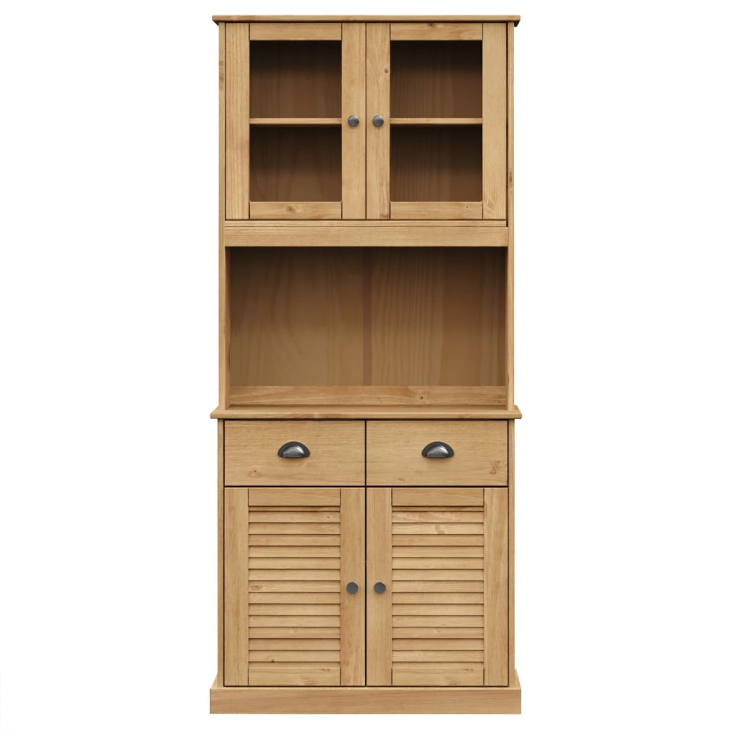 Highboard VIGO 78x40x175 cm heltre furu vidaXL