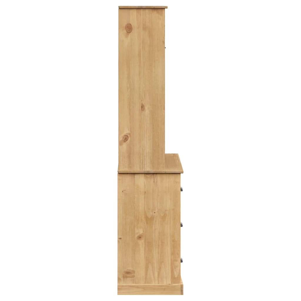 Highboard VIGO 78x40x175 cm heltre furu vidaXL