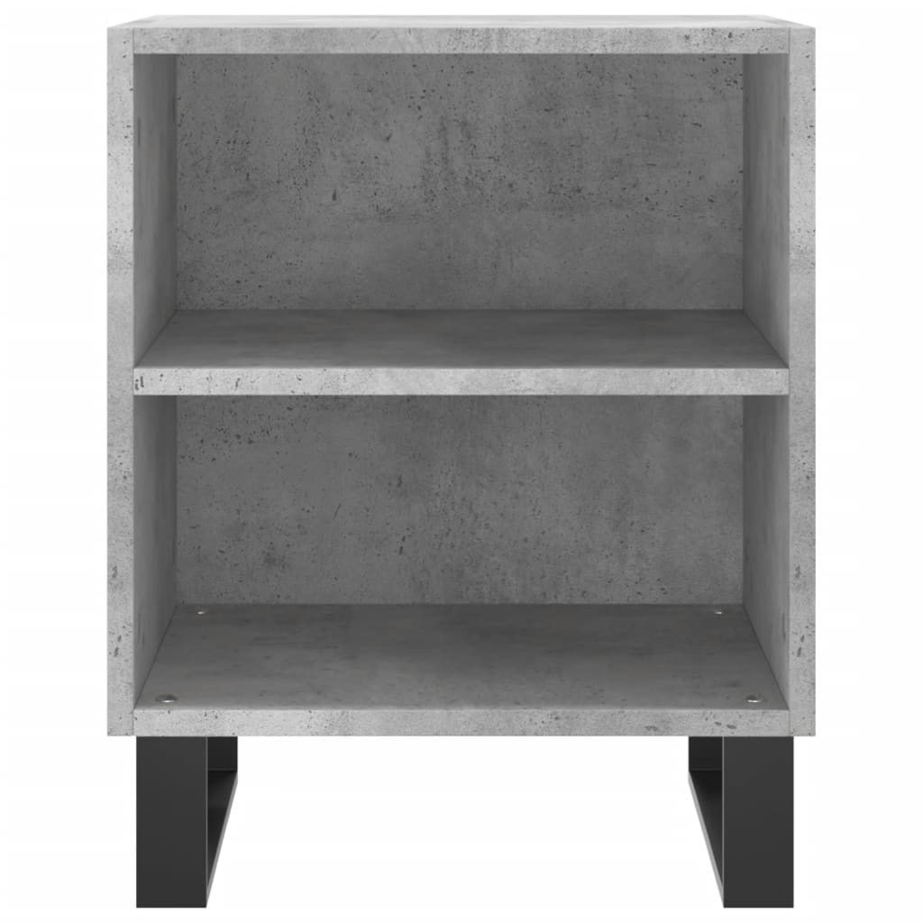 Nattbord 2 stk betonggrå 40x30x50 cm konstruert tre