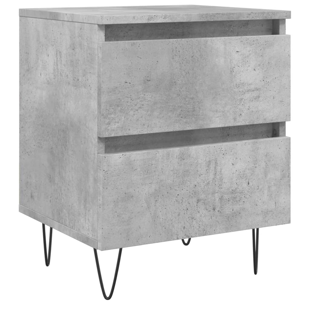 Nattbord betonggrå 40x35x50 cm konstruert tre