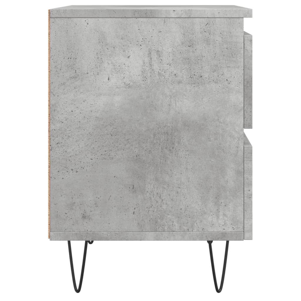 Nattbord betonggrå 40x35x50 cm konstruert tre