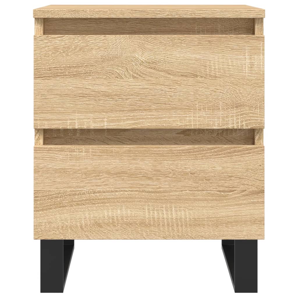 Nattbord 2 stk sonoma eik 40x35x50 cm konstruert tre