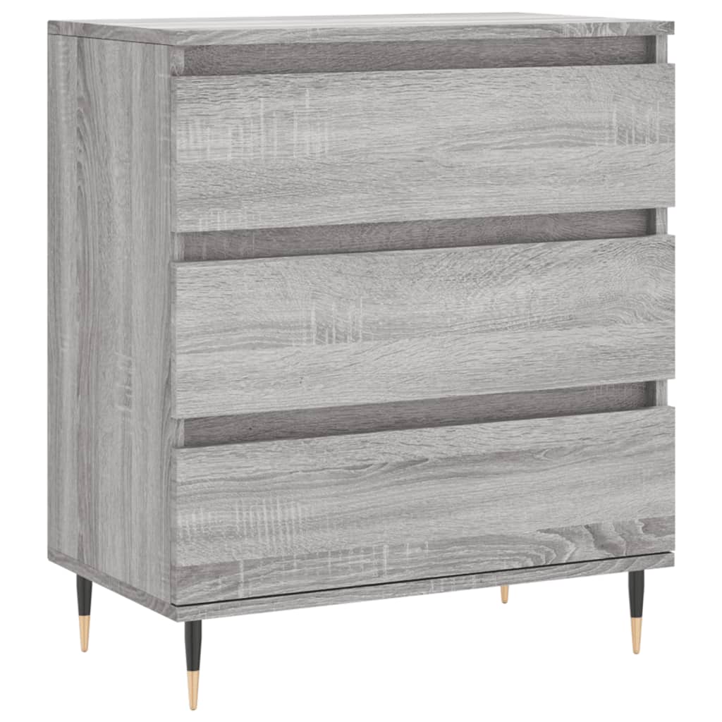Skjenk grå sonoma 60x35x70 cm konstruert tre