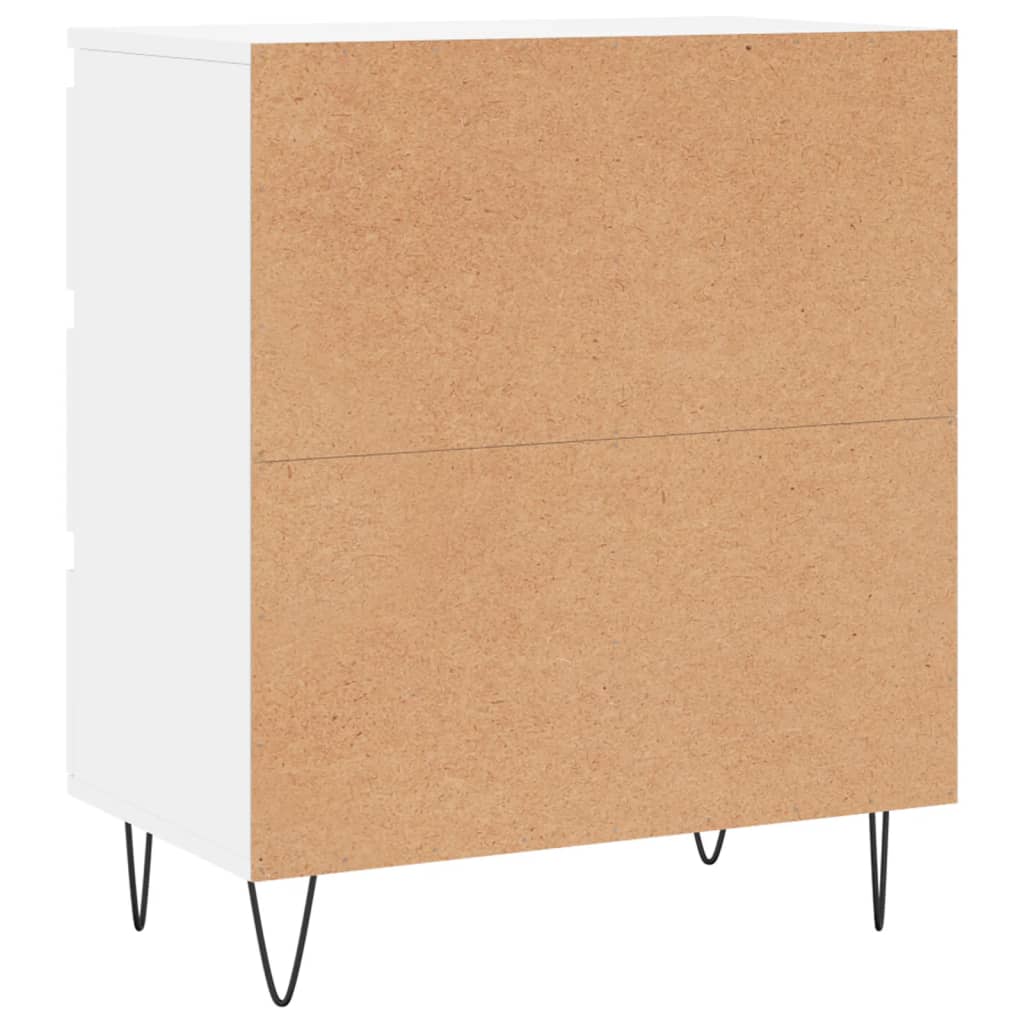 Skjenk hvit 60x35x70 cm konstruert tre