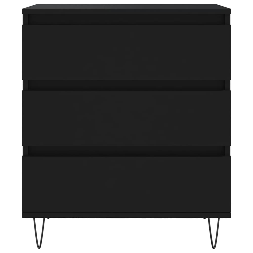 Skjenk svart 60x35x70 cm konstruert tre