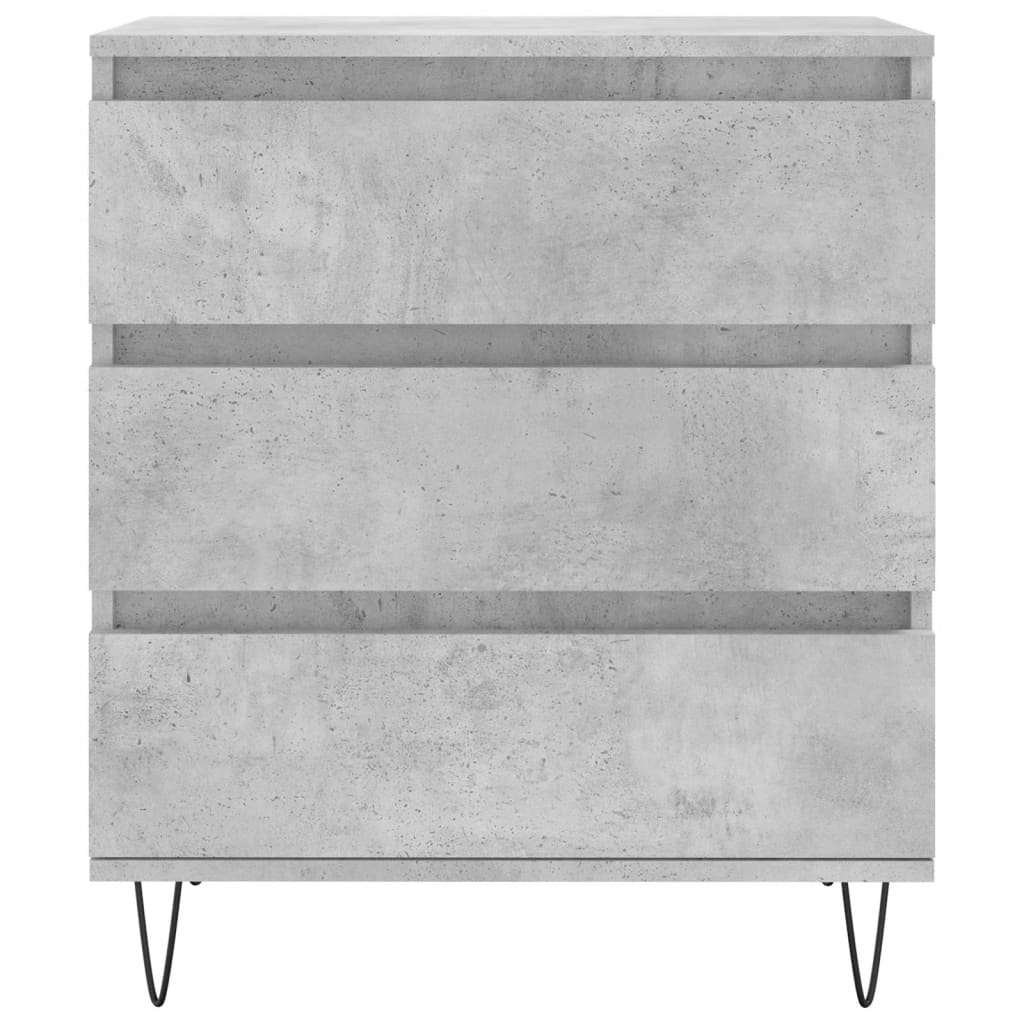 Skjenk betonggrå 60x35x70 cm konstruert tre