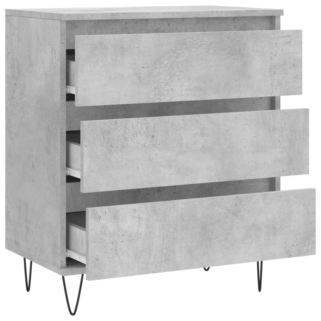 Skjenk betonggrå 60x35x70 cm konstruert tre