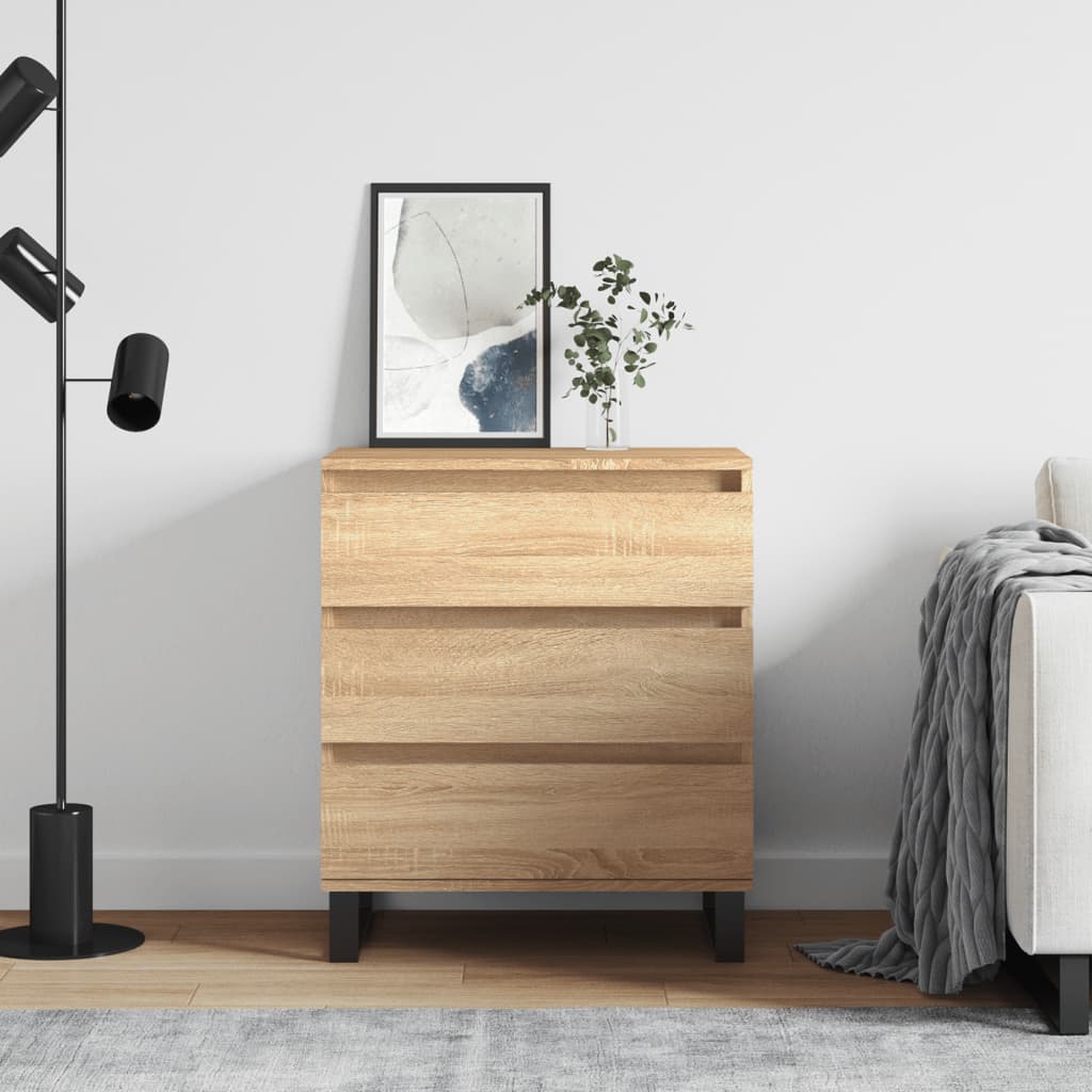 Skjenk sonoma eik 60x35x70 cm konstruert tre