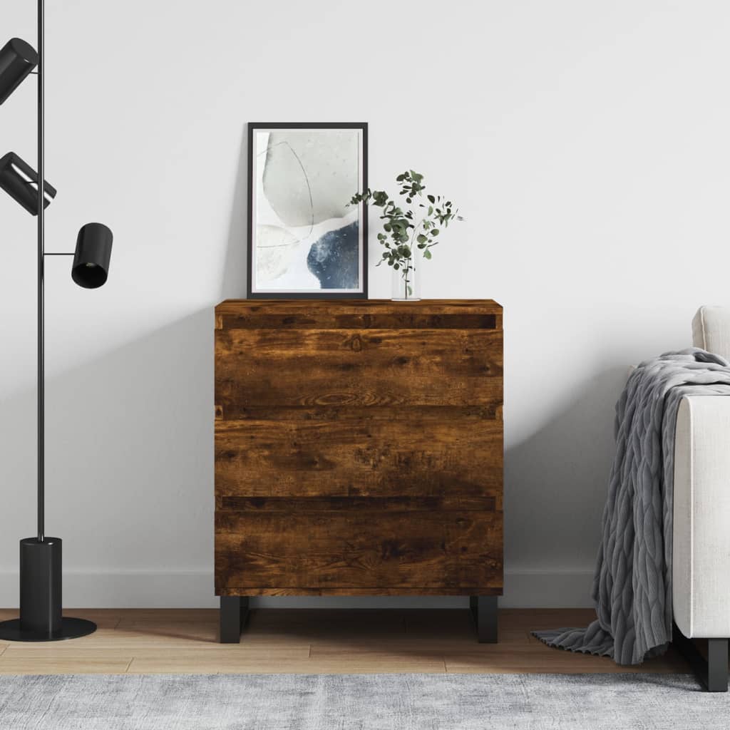 Skjenk røkt eik 60x35x70 cm konstruert tre