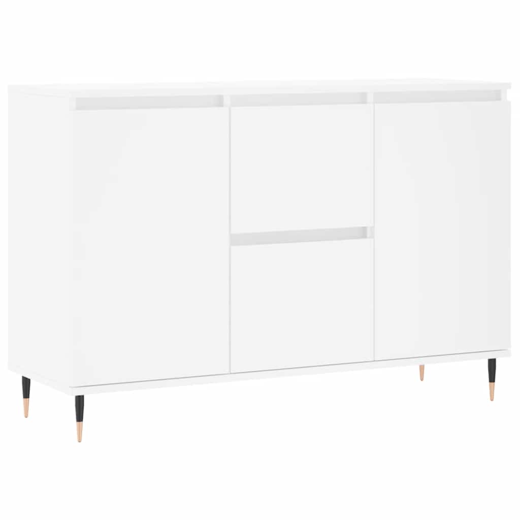 Skjenk hvit 101,5x35x70 cm konstruert tre vidaXL