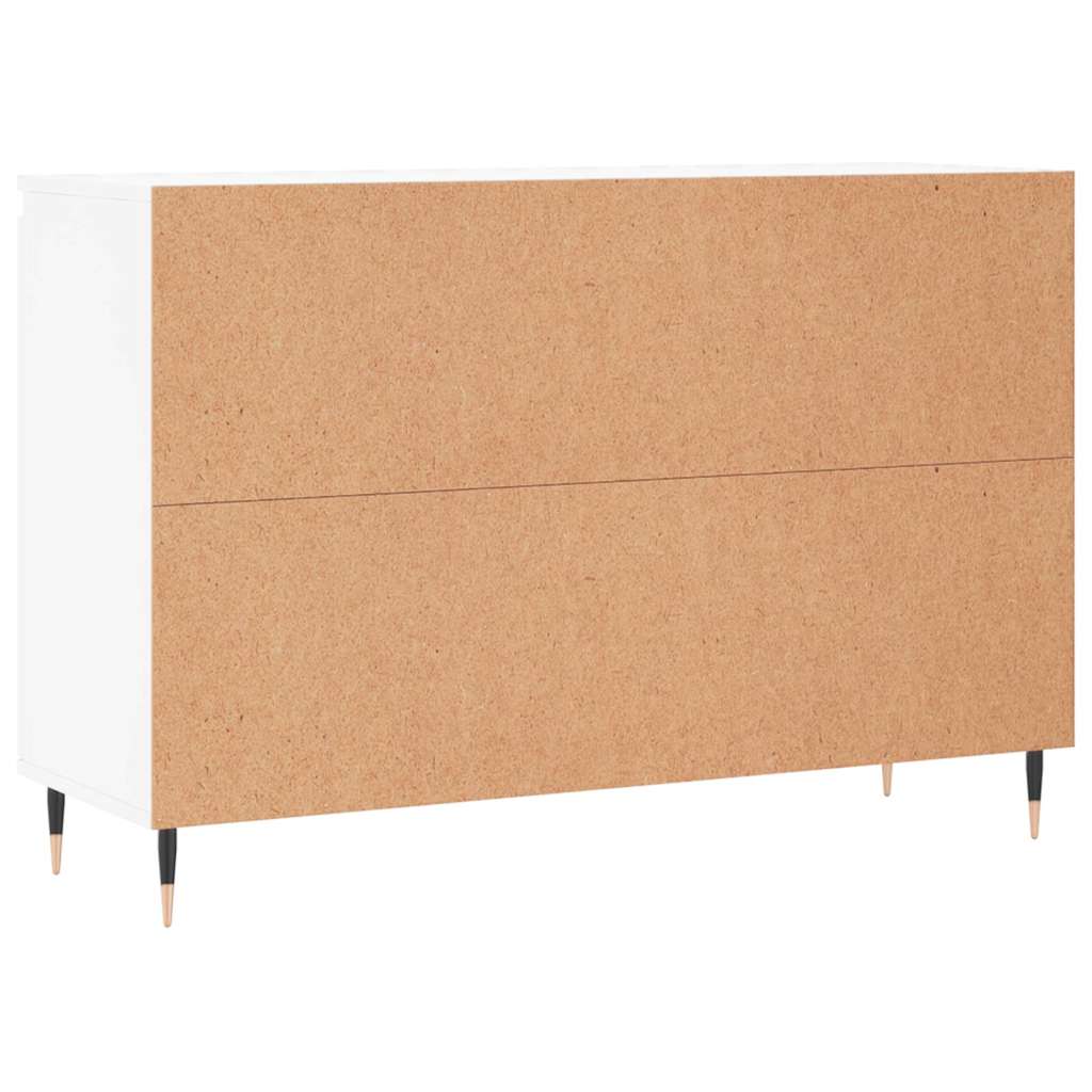 Skjenk hvit 101,5x35x70 cm konstruert tre vidaXL
