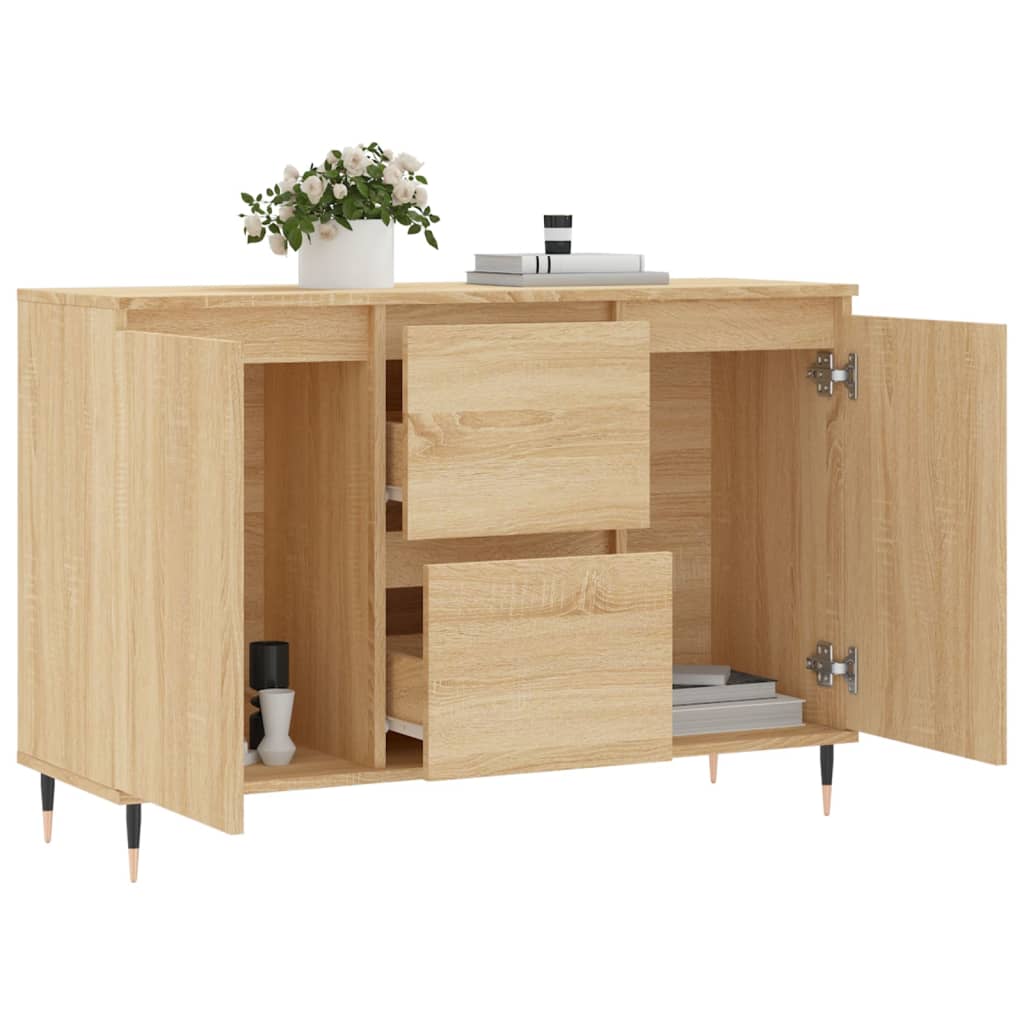 Skjenk sonoma eik 101,5x35x70 cm konstruert tre