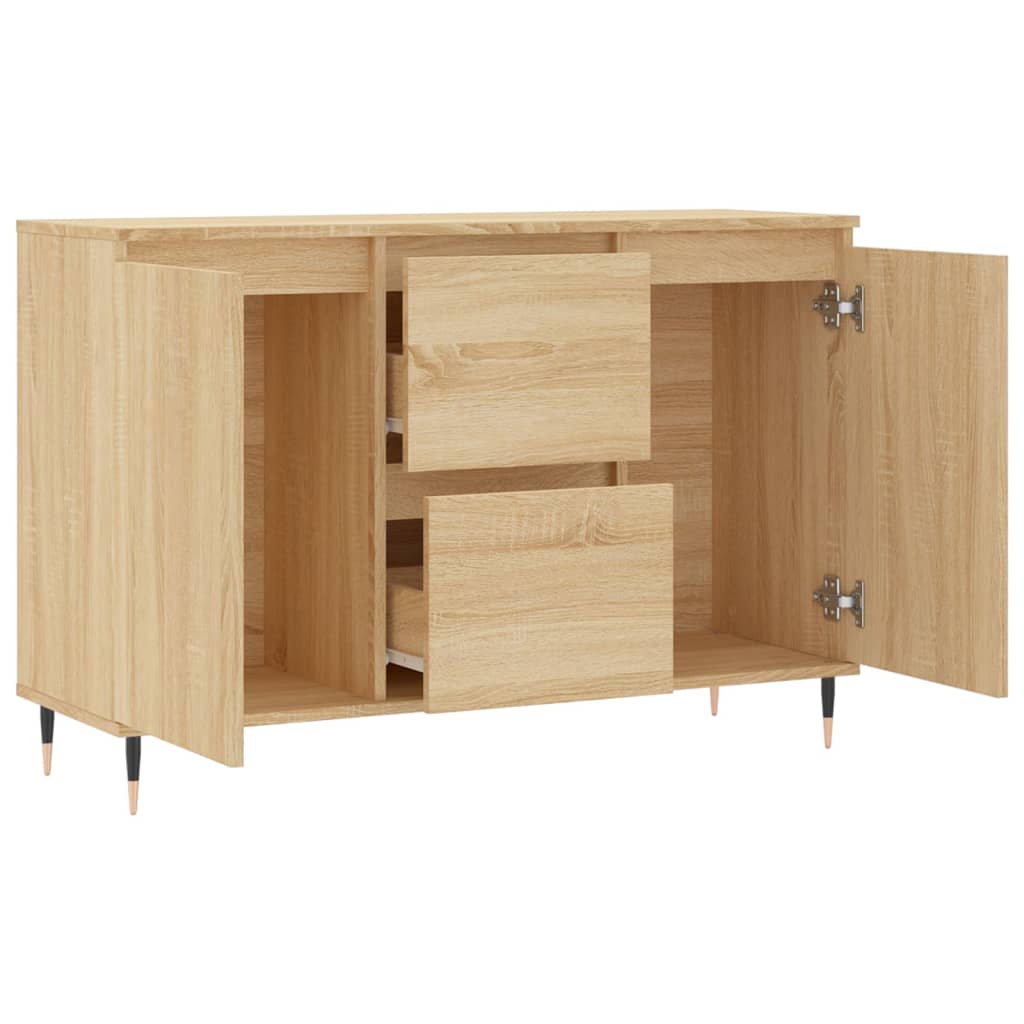 Skjenk sonoma eik 101,5x35x70 cm konstruert tre