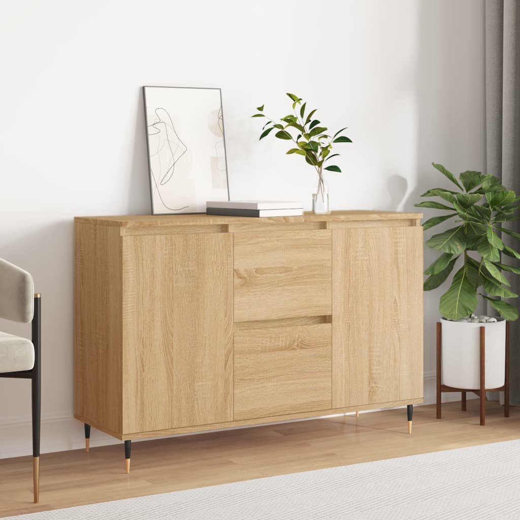 Skjenk sonoma eik 101,5x35x70 cm konstruert tre