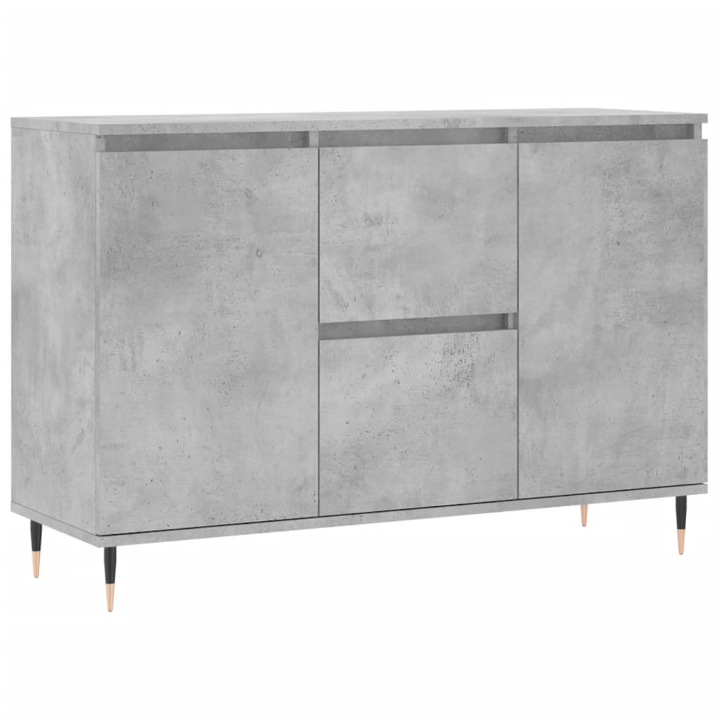 Skjenk grå 101,5x35x70 cm konstruert tre