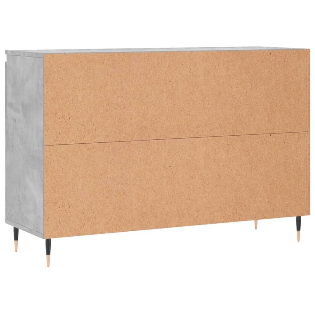 Skjenk grå 101,5x35x70 cm konstruert tre