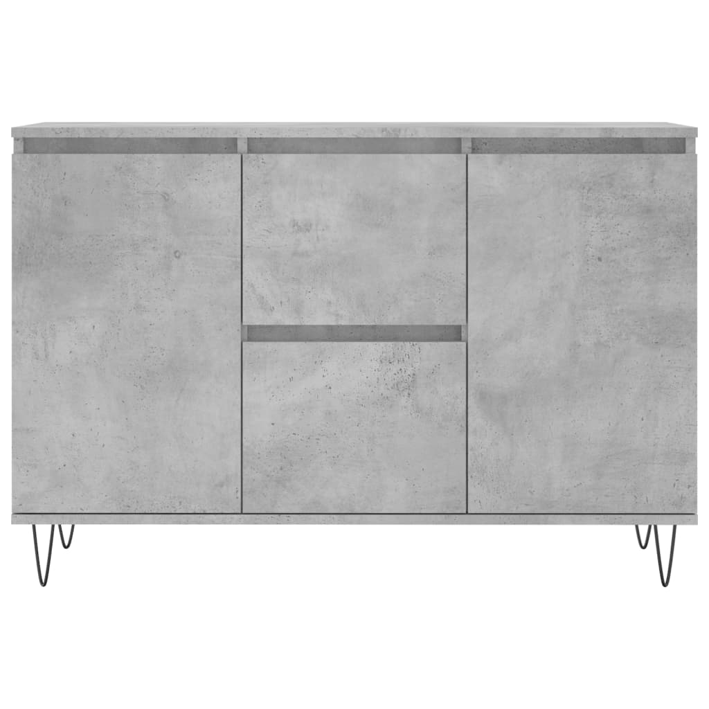 Skjenk betonggrå 101,5x35x70 cm konstruert tre
