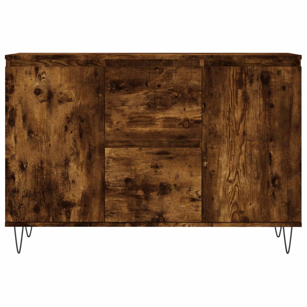 Skjenk røkt eik 101,5x35x70 cm konstruert tre