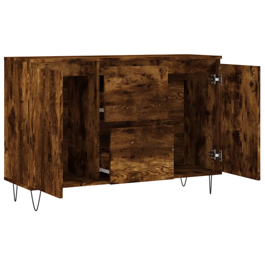 Skjenk røkt eik 101,5x35x70 cm konstruert tre