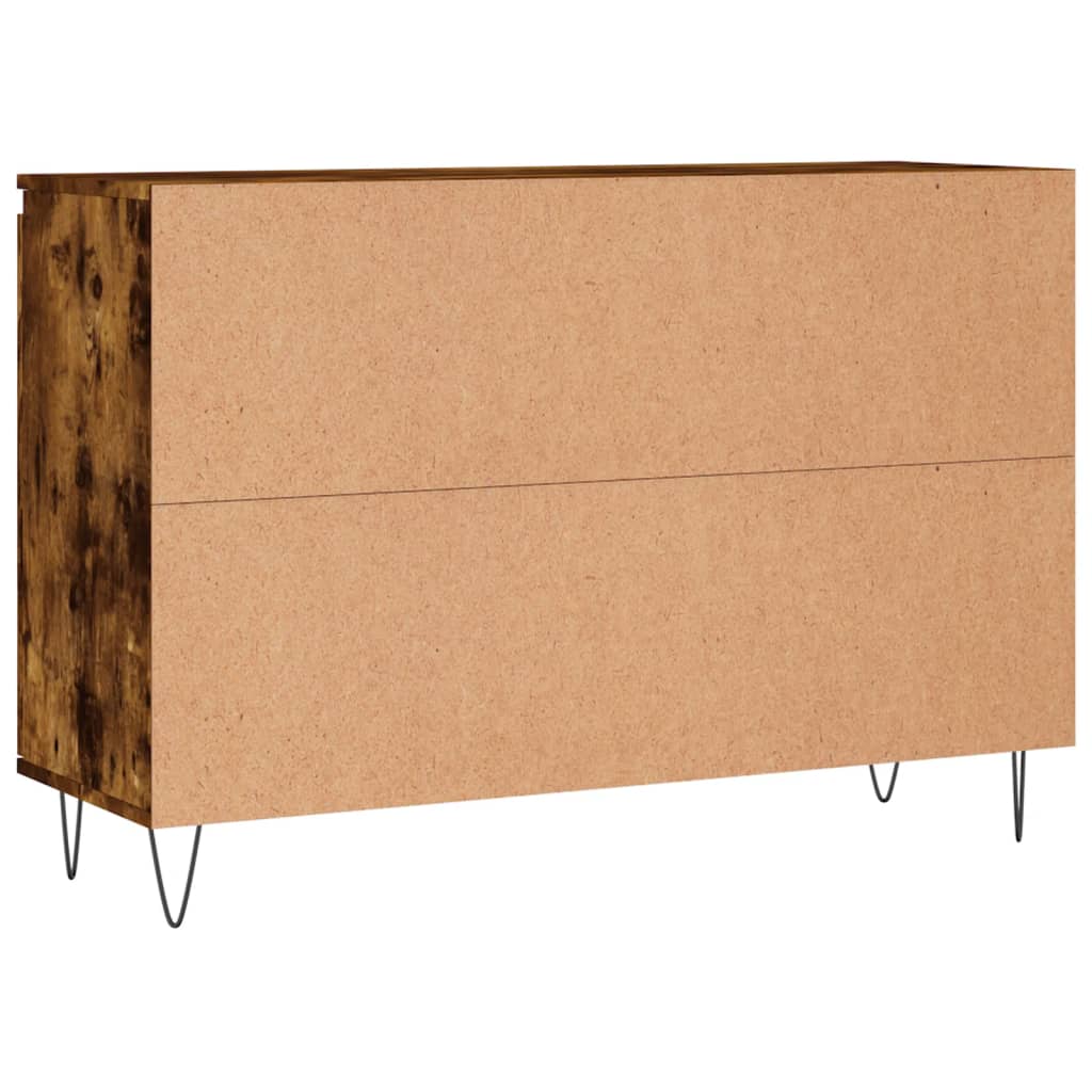 Skjenk røkt eik 101,5x35x70 cm konstruert tre