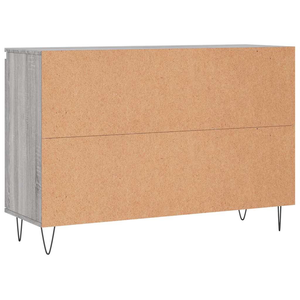 Skjenk grå sonoma 101,5x35x70 cm konstruert tre