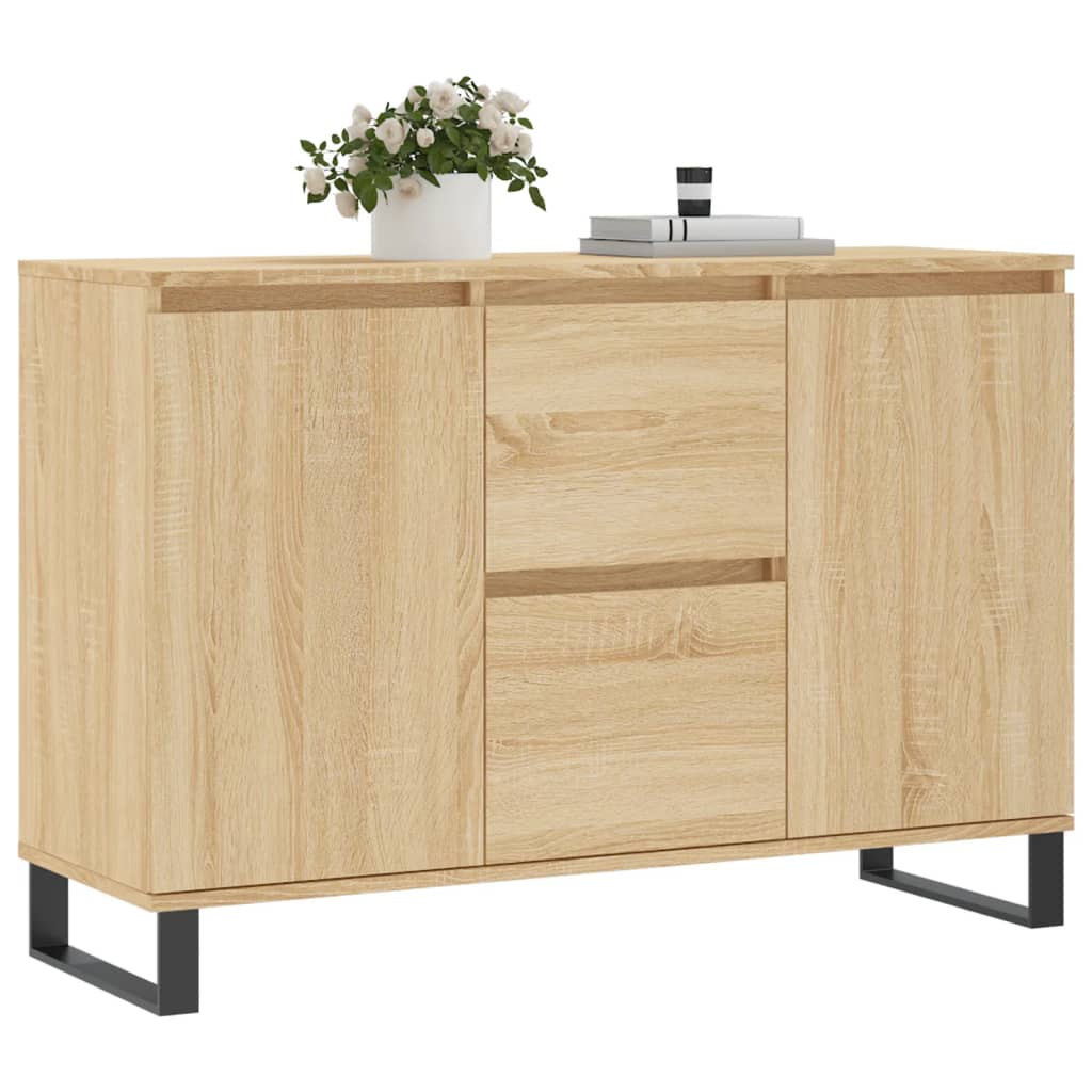 Skjenk sonoma eik 101,5x35x70 cm konstruert tre
