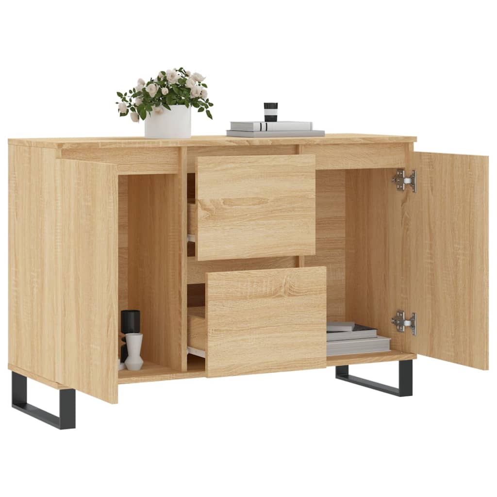 Skjenk sonoma eik 101,5x35x70 cm konstruert tre