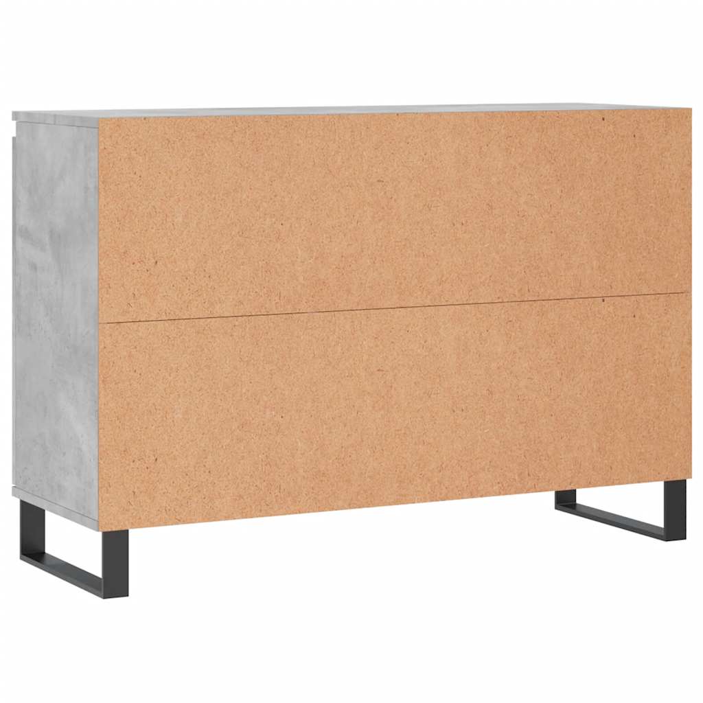 Skjenk grå 101,5x35x70 cm konstruert tre vidaXL