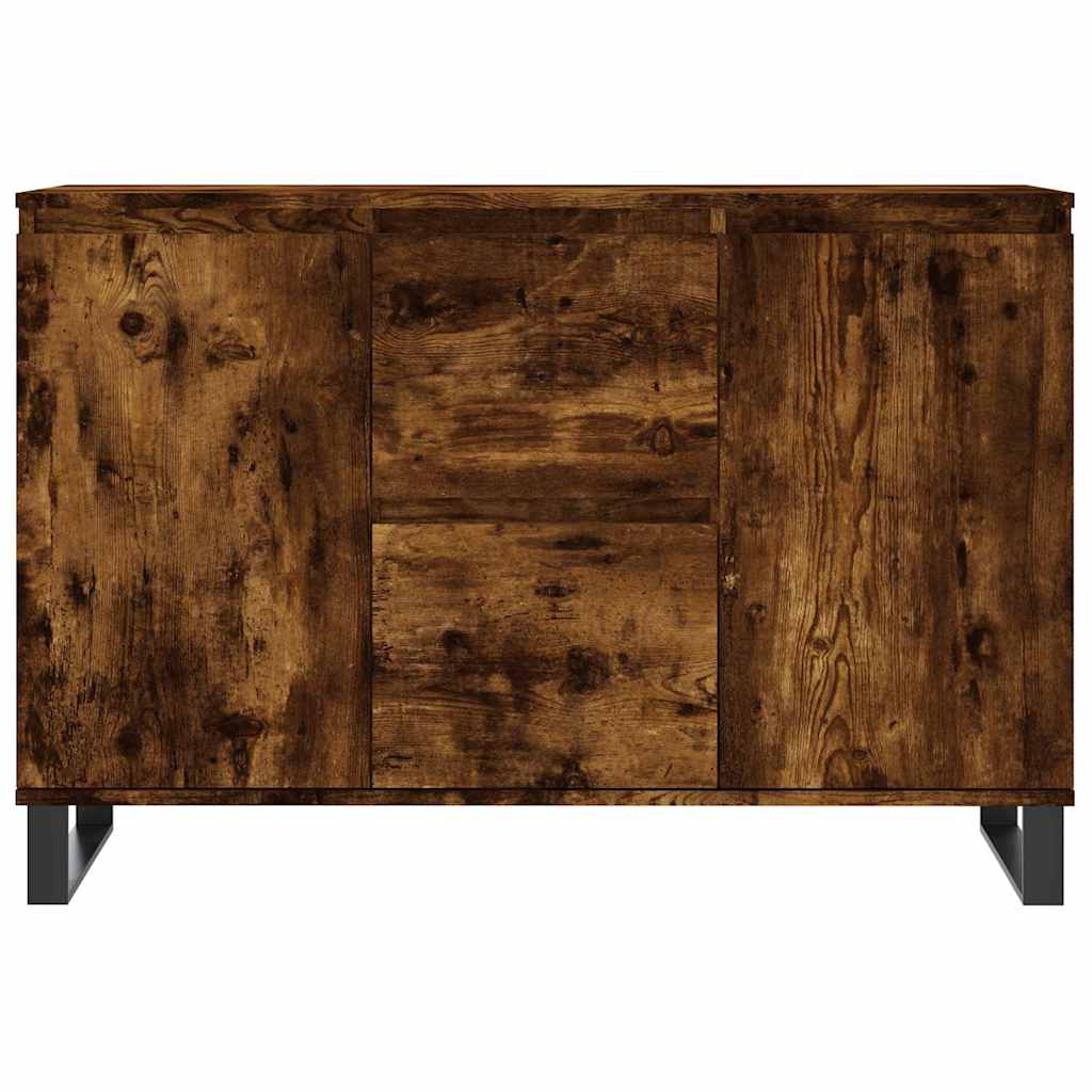 Skjenk røkt eik 101,5x35x70 cm konstruert tre vidaXL