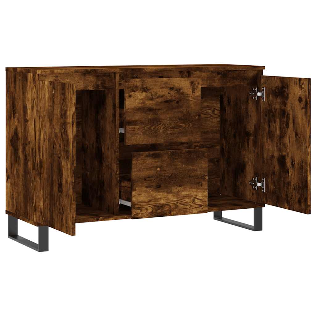 Skjenk røkt eik 101,5x35x70 cm konstruert tre vidaXL