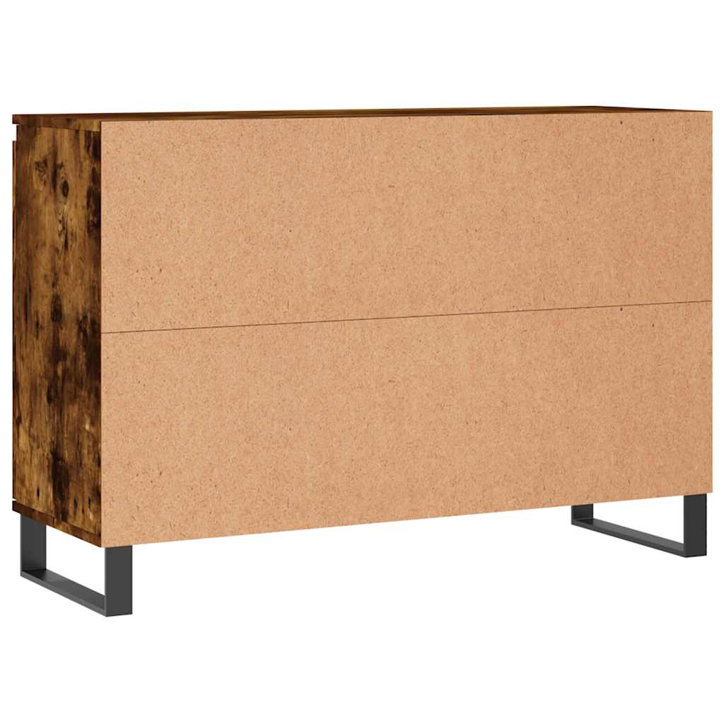 Skjenk røkt eik 101,5x35x70 cm konstruert tre vidaXL
