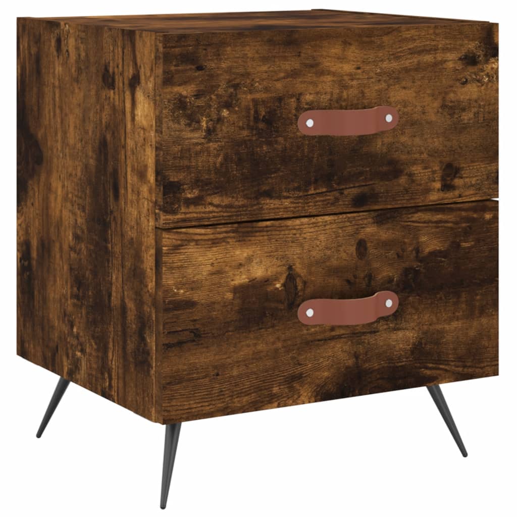 Nattbord røkt eik 40x35x47,5 cm konstruert tre