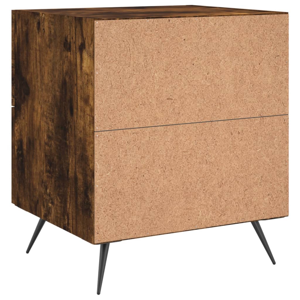 Nattbord røkt eik 40x35x47,5 cm konstruert tre