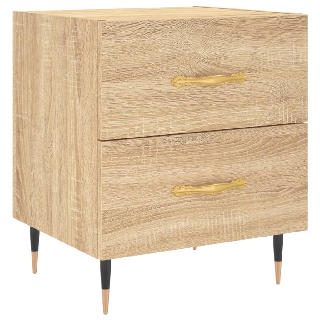Nattbord 2 stk sonoma eik 40x35x47,5 cm konstruert tre