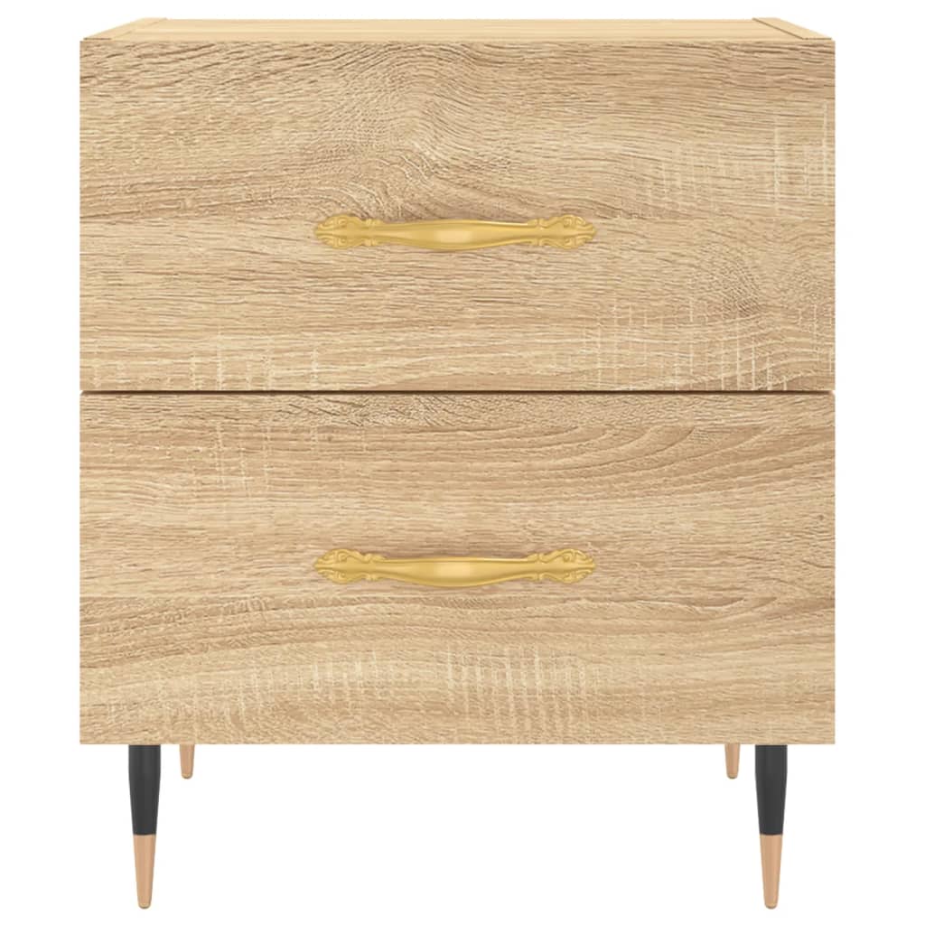 Nattbord 2 stk sonoma eik 40x35x47,5 cm konstruert tre