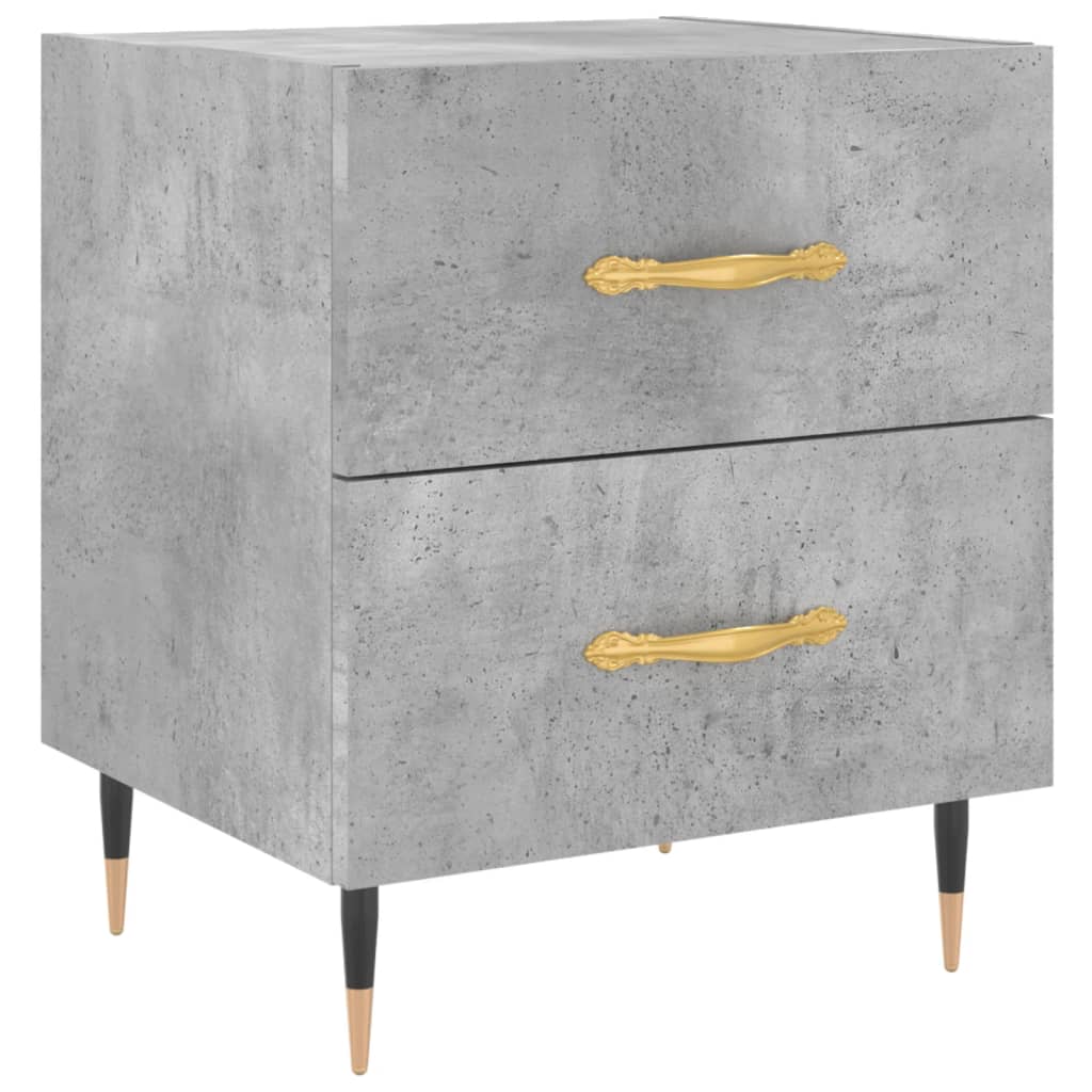 Nattbord betonggrå 40x35x47,5 cm konstruert tre