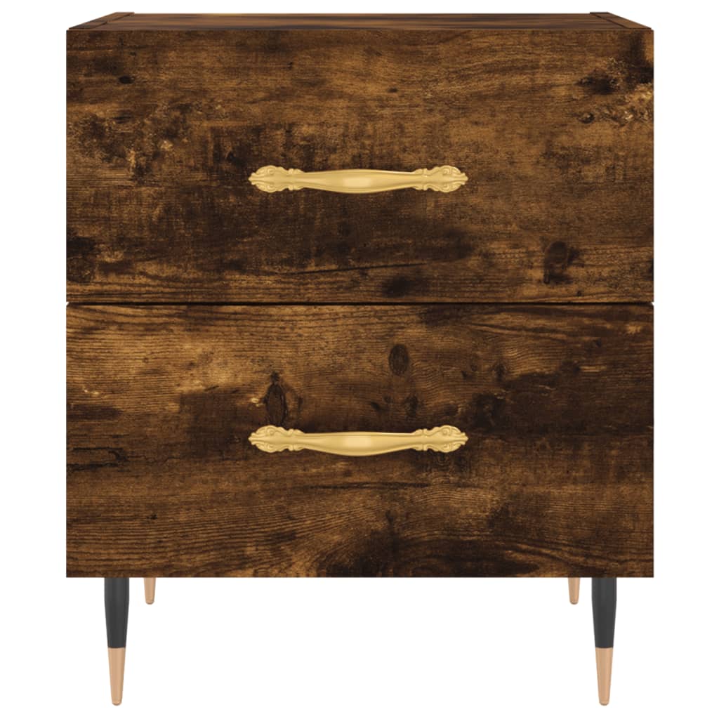 Nattbord røkt eik 40x35x47,5 cm konstruert tre