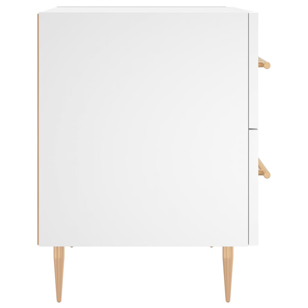 Nattbord hvit 40x35x47,5 cm konstruert tre